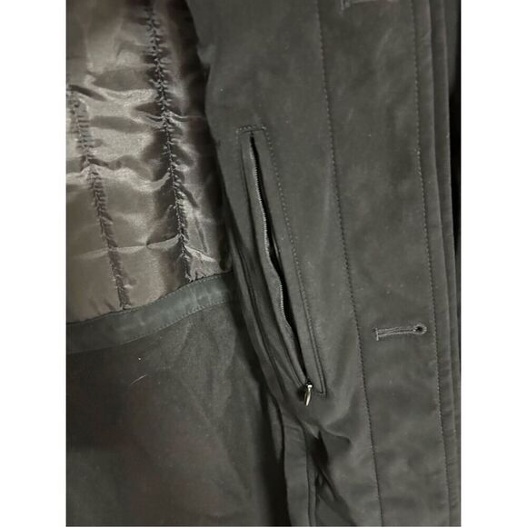 Ralph Lauren Large (L) Wool Blend Black Jacket Removable Liner Rain Stain Repell - Picture 5 of 8